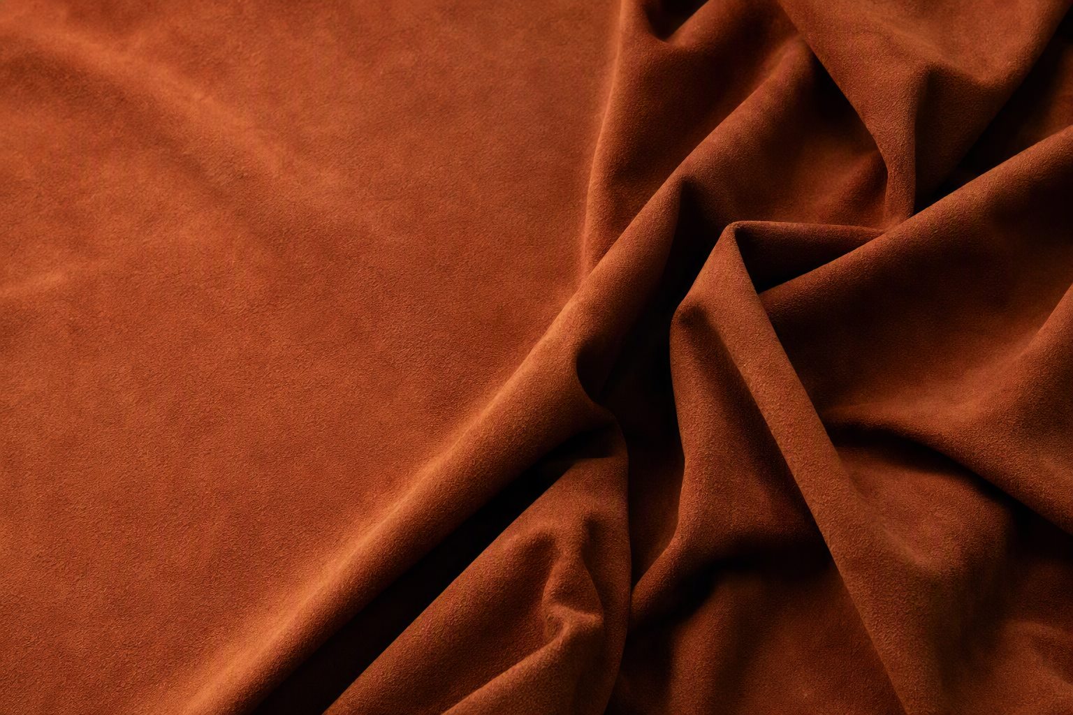 Warp-knit suede fabric detail