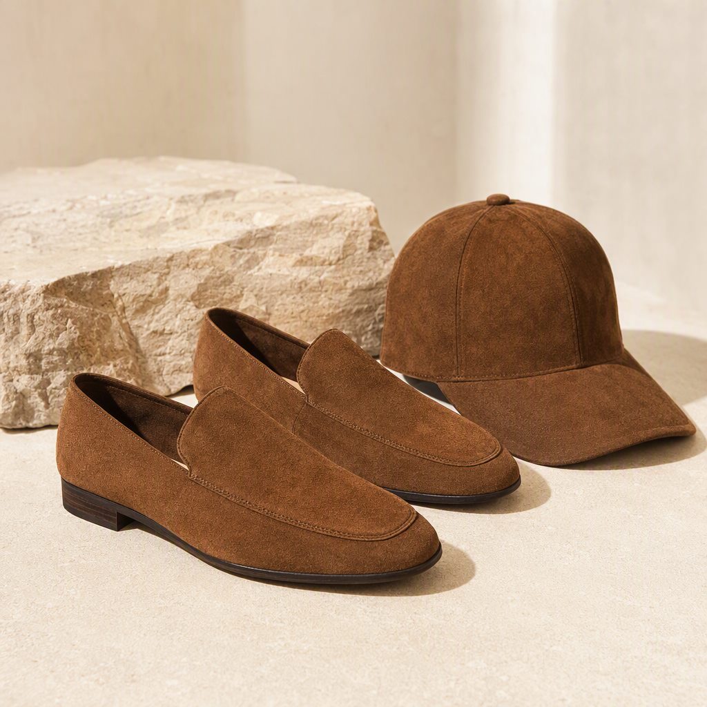 Warp-knit suede footwear application